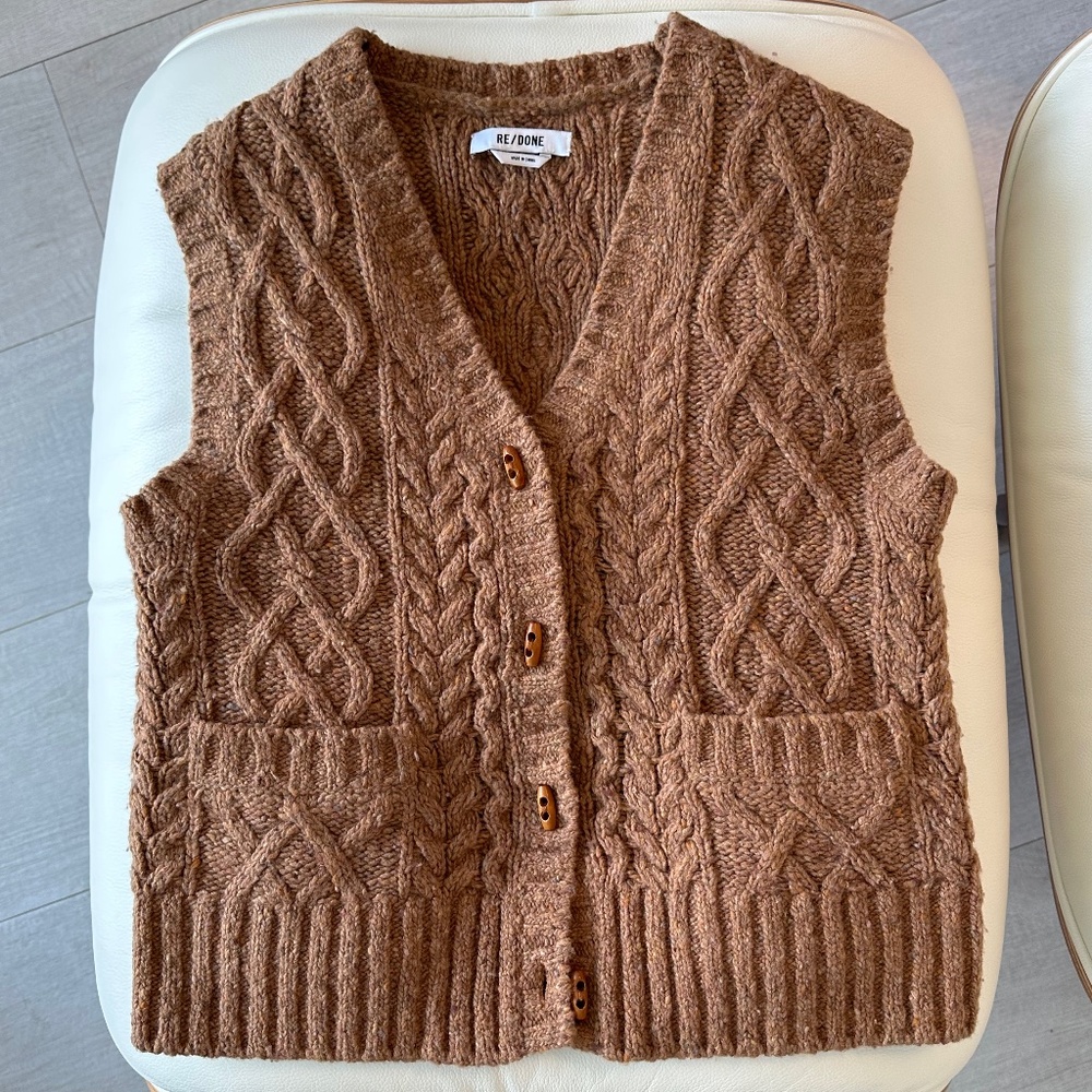 RE/DONE cardigan sweatervest